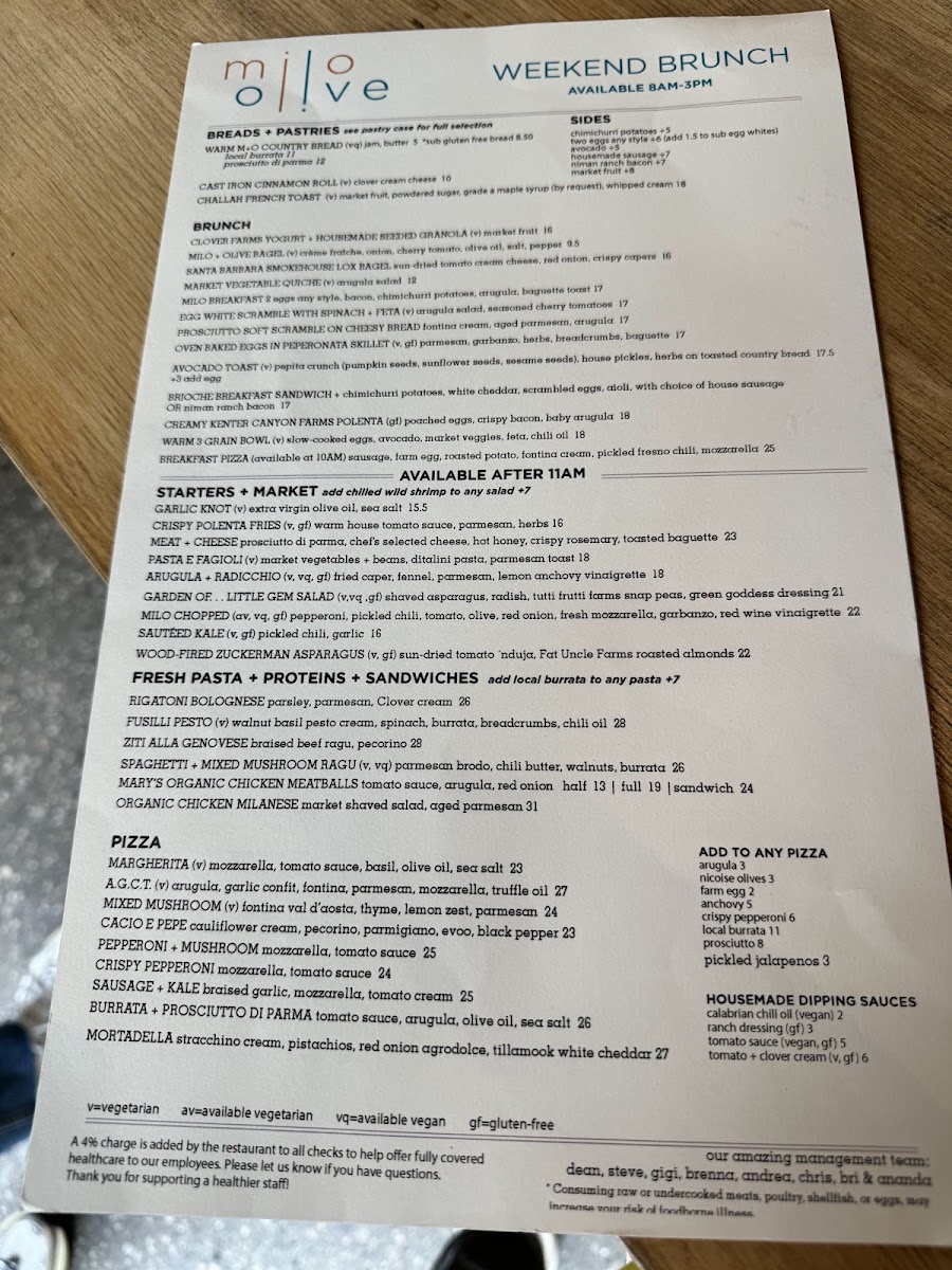 Milo & Olive Menu - Image 6